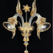 Gold Glass Wall Light