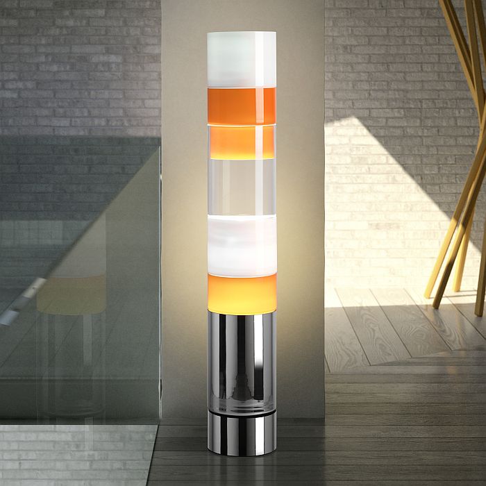 Modern Murano glass stacking light from Leucos