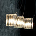 Charlotte Murano glass linear suspended lights from De Majo