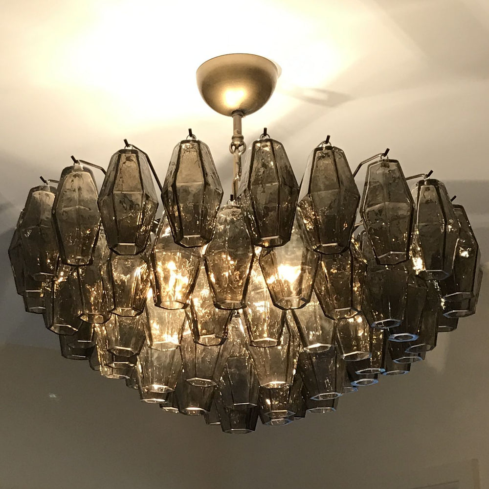 90cm custom Murano glass polyhedral chandelier