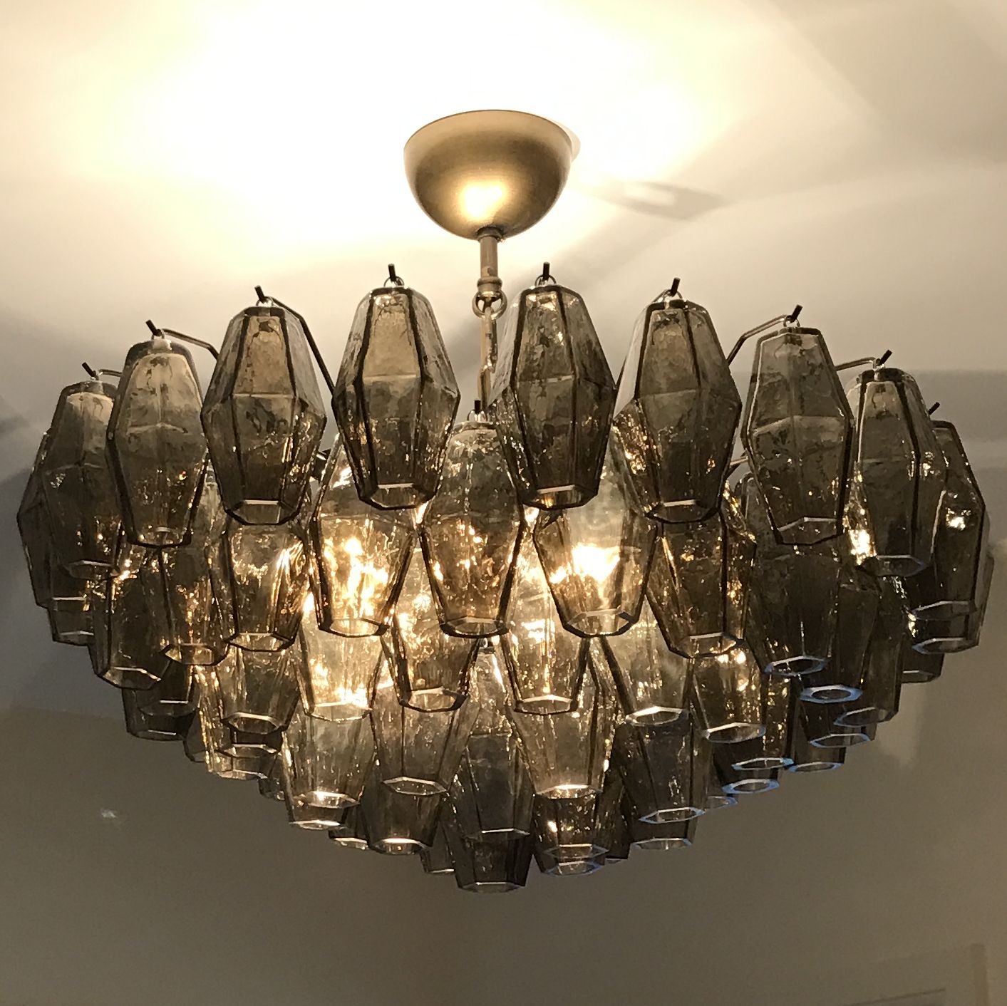 90Cm Custom Murano Glass Polyhedral Chandelier