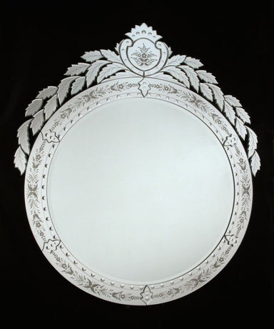 Ornate Round Venetian Wall Mirror