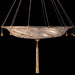 Murano glass chandelier in  the Fortuny style in 7 colours