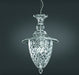 Classic clear Italian cut glass ceiling lantern