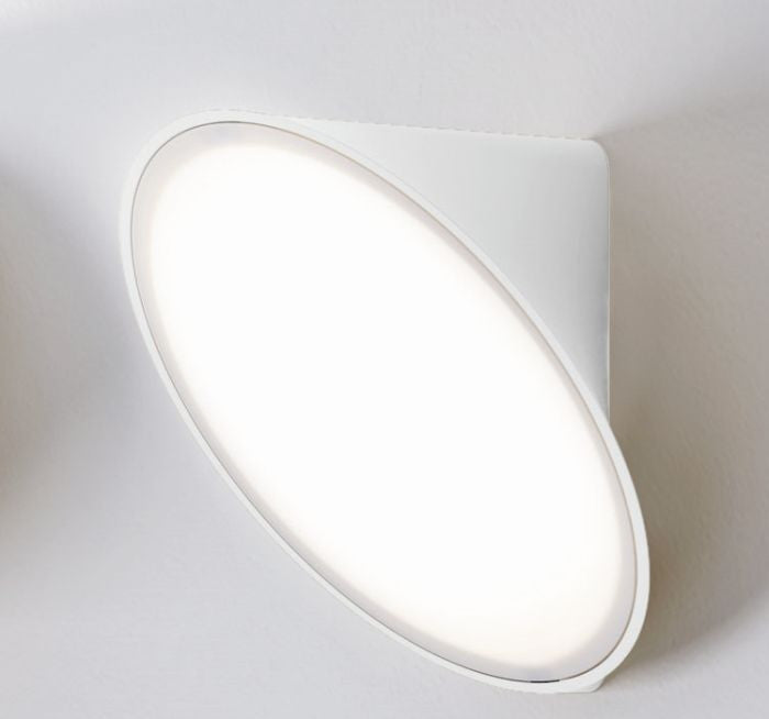 White Scandi style Orchid LED wall and ceiling light