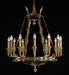 12 Light French gold Regency chandelier