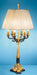 Traditional Table Lamp with Ivory Shade and Marble detail