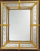 Venetian Mirror with Stunning Amber Murano Glass