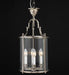 Elegant silver nickel ceiling lantern