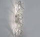 Etoile' nickel plated wall light from Terzani