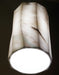 White and grey Calacatta marble cylinder pendant