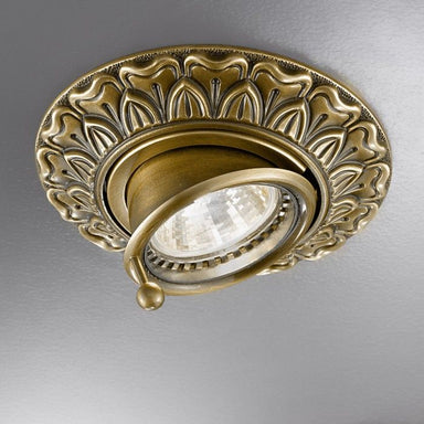 Traditional gold, brass, or chrome spot lights