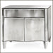 Curved Venetian mirror nightstand in the modernist style