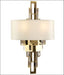 Fabulous modern golden brass wall light in a boutique style