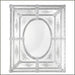 Venetian over-mantel mirror with Murano cristallo glass flowers