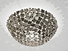 Orten'zia nickel or gold-plated ceiling light from Terzani