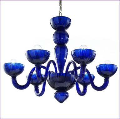 Contemporary Small Venetian Glass Chandelier In A Range Of Custom Colours