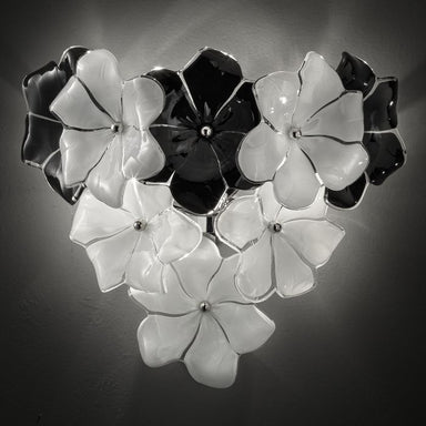 1970s-style flower wall  light in the Cenedese style