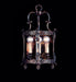 Classic brass oxide lantern-style wall light