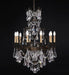 10 light classic brass chandelier with crystals