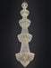 Empire multi-tier gold chandelier with 24% lead crystals