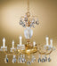 Antique French Gold Chandelier with Bohemian Crystals