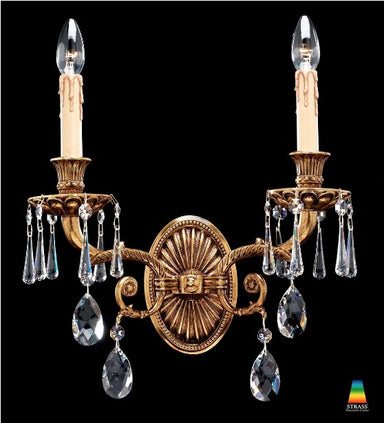 Ornate 40 cm French gold wall light from Italy