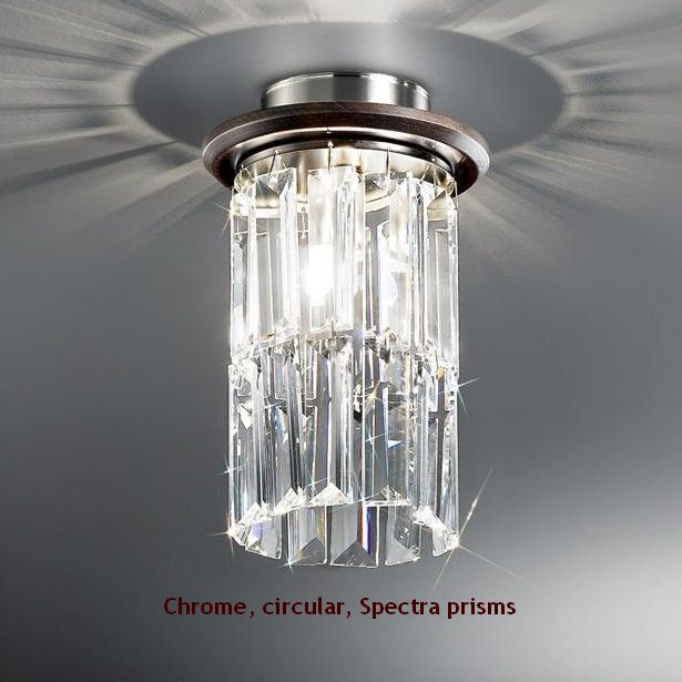Crystal or prism spotlight with choice of colour