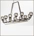 Grey Murano glass dining room chandelier in custom sizes