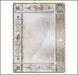 Traditional Venetian mirror with 24 carat gold and clear glass