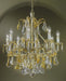Cream 8 light Venetian chandelier with Murano glass fruit