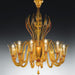 Red Murano glass wall chandelier with more custom colours