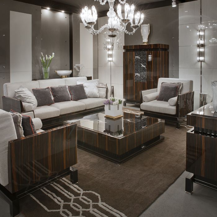 High-end Italian sofa | Luxurious black Italian designer sofa — Italian ...