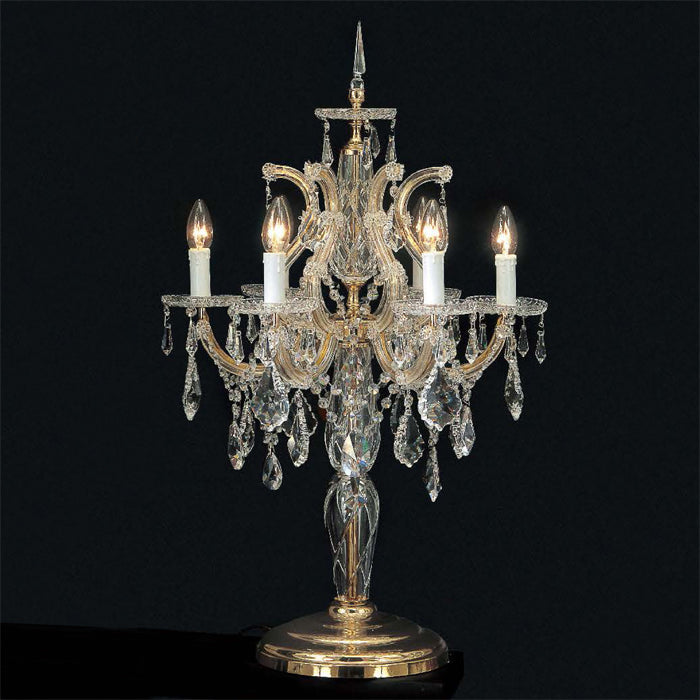 Maria Theresa 6 light Swarovski crystal table lamp