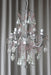 4 arm silver Venetian glass fruit chandelier