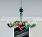Serenissima multi-coloured Italian glass chandelier from Leucos