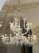 Venetian clear glass 27 light chandelier in the Rezzonico style