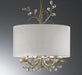 Swarovski Strass crystal ceiling pendant with a cream shade