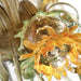 Orange & green Murano glass sunflower chandelier in 5 sizes