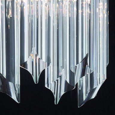 30 cm tall Murano glass prism wall light