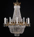 French gold and crystal Empire style chandelier12
