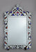 Striking Venetian Mirror with Red and Blue Embellishment