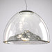 Crystal & chrome Mountain View pendant light from Axo Light