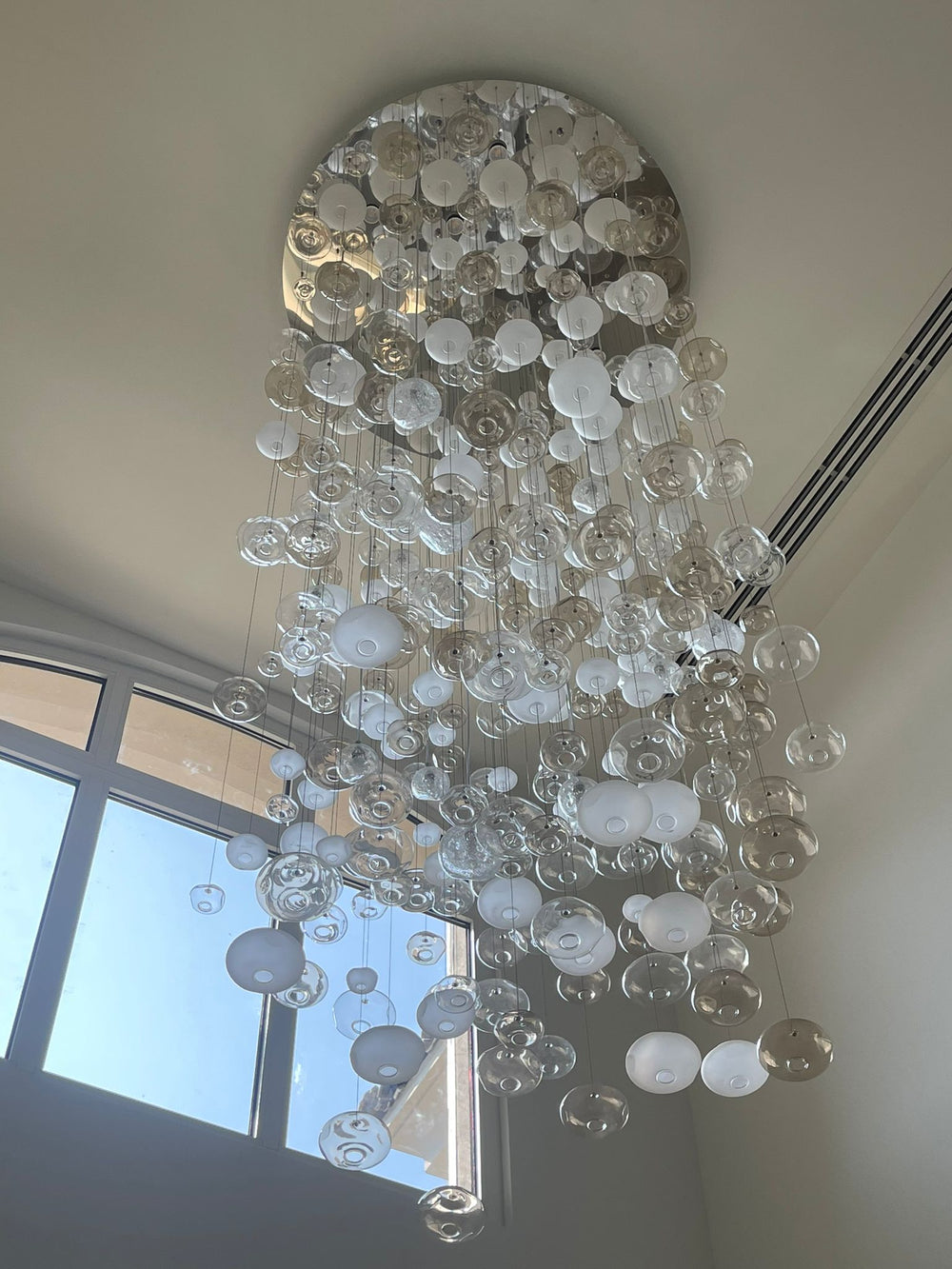 Custom Murano Glass Bubble Chandelier