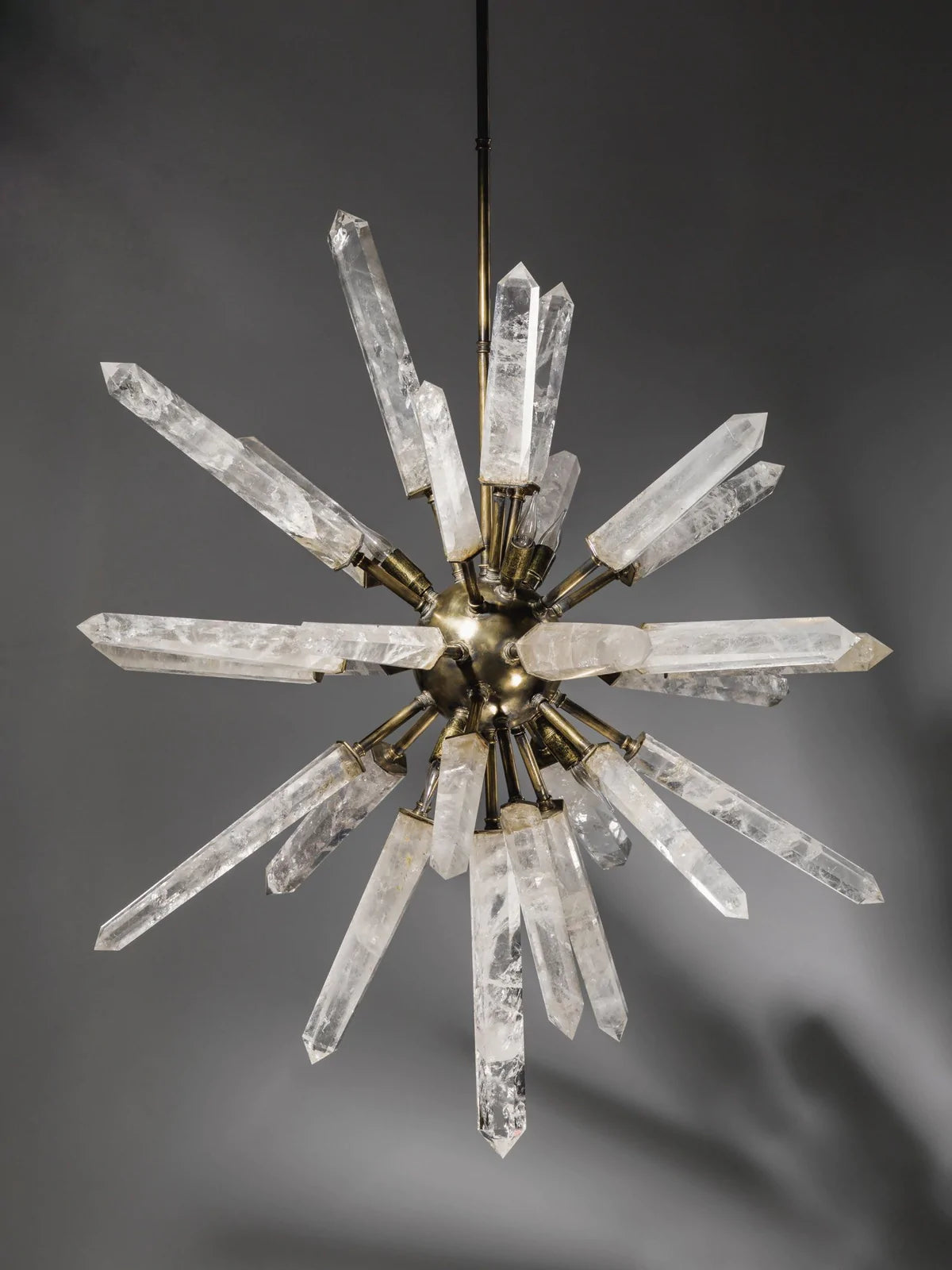 Rock Crystal Sputnik Style Starburst Chandelier With Various Options & Styles