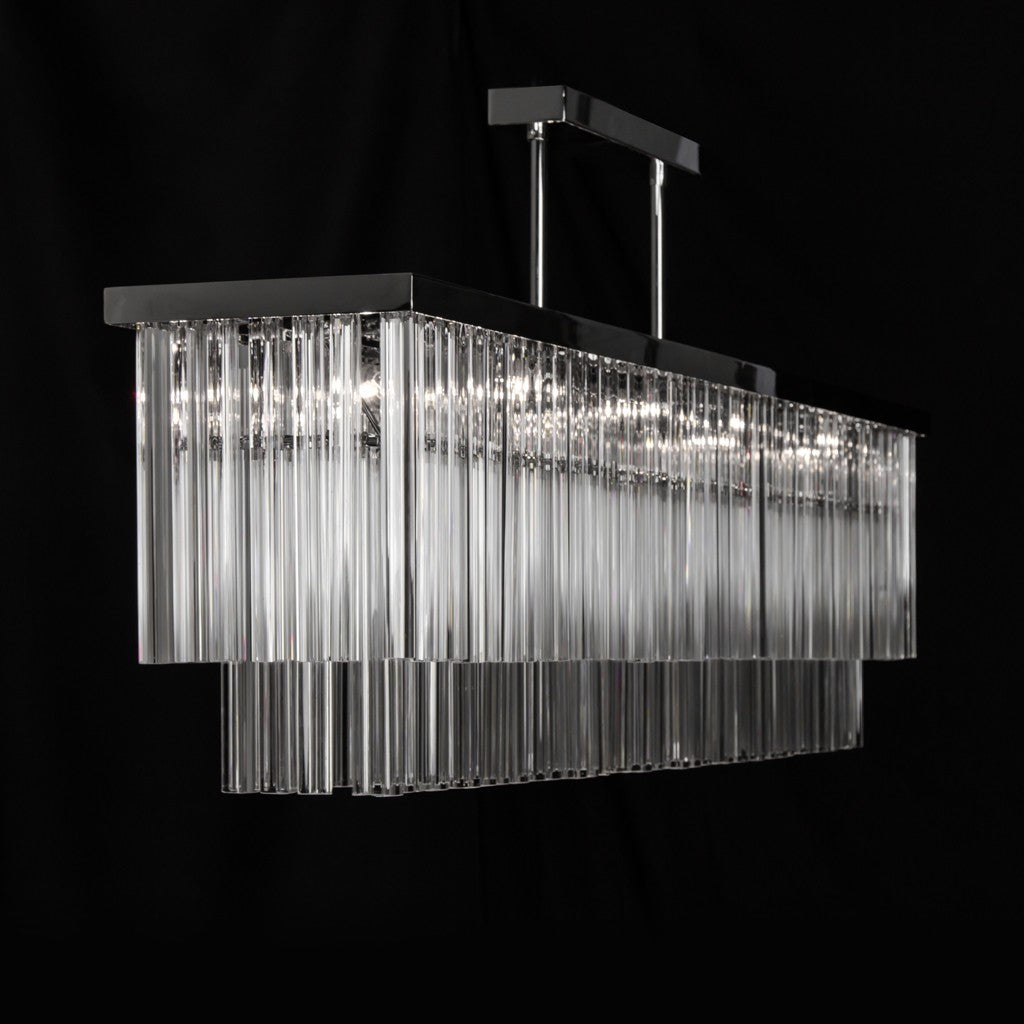 Modern Rectangular Prism Chandelier