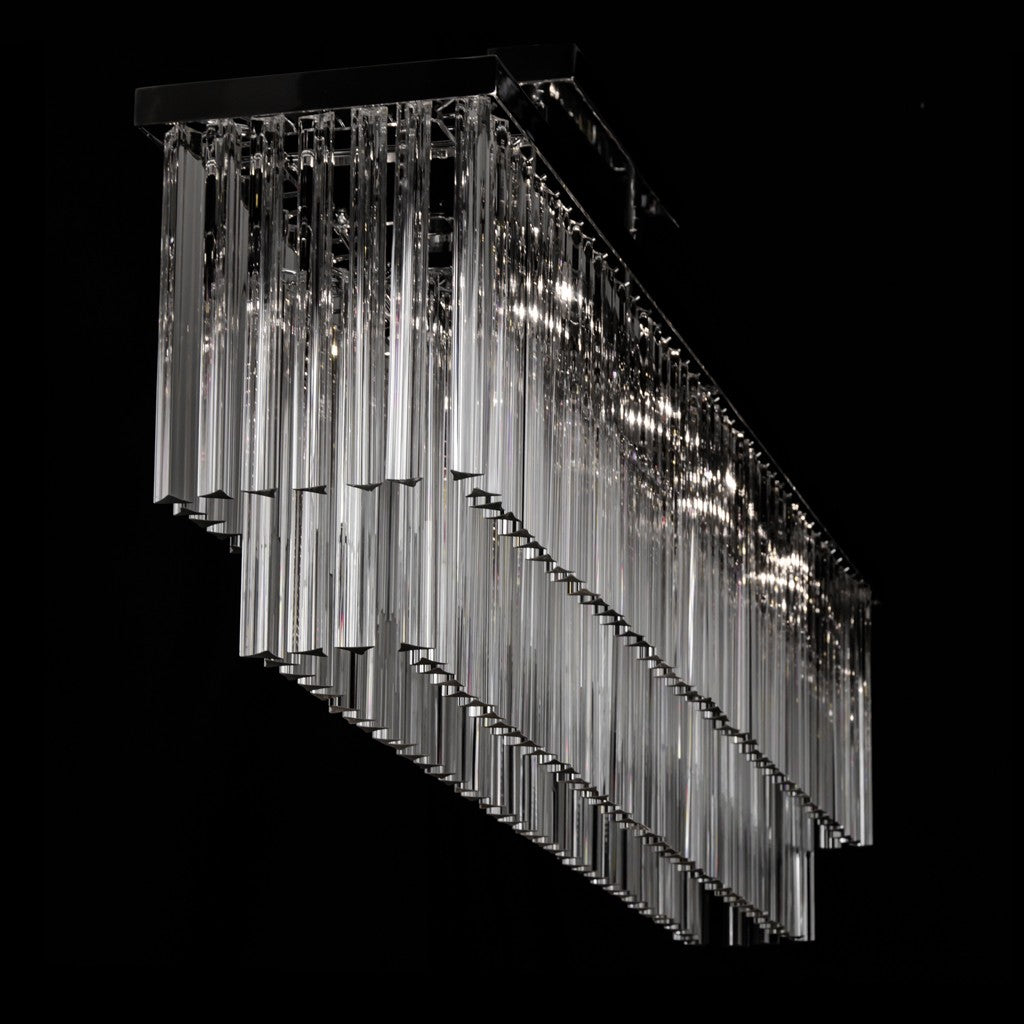 Modern Rectangular Prism Chandelier