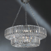 Contemporary Crystal Layered Chandelier | crystal chandelier UK | gold plated | chrome | interior dining lighting