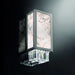 Marble Plated Wall Light with Crystal Pendants