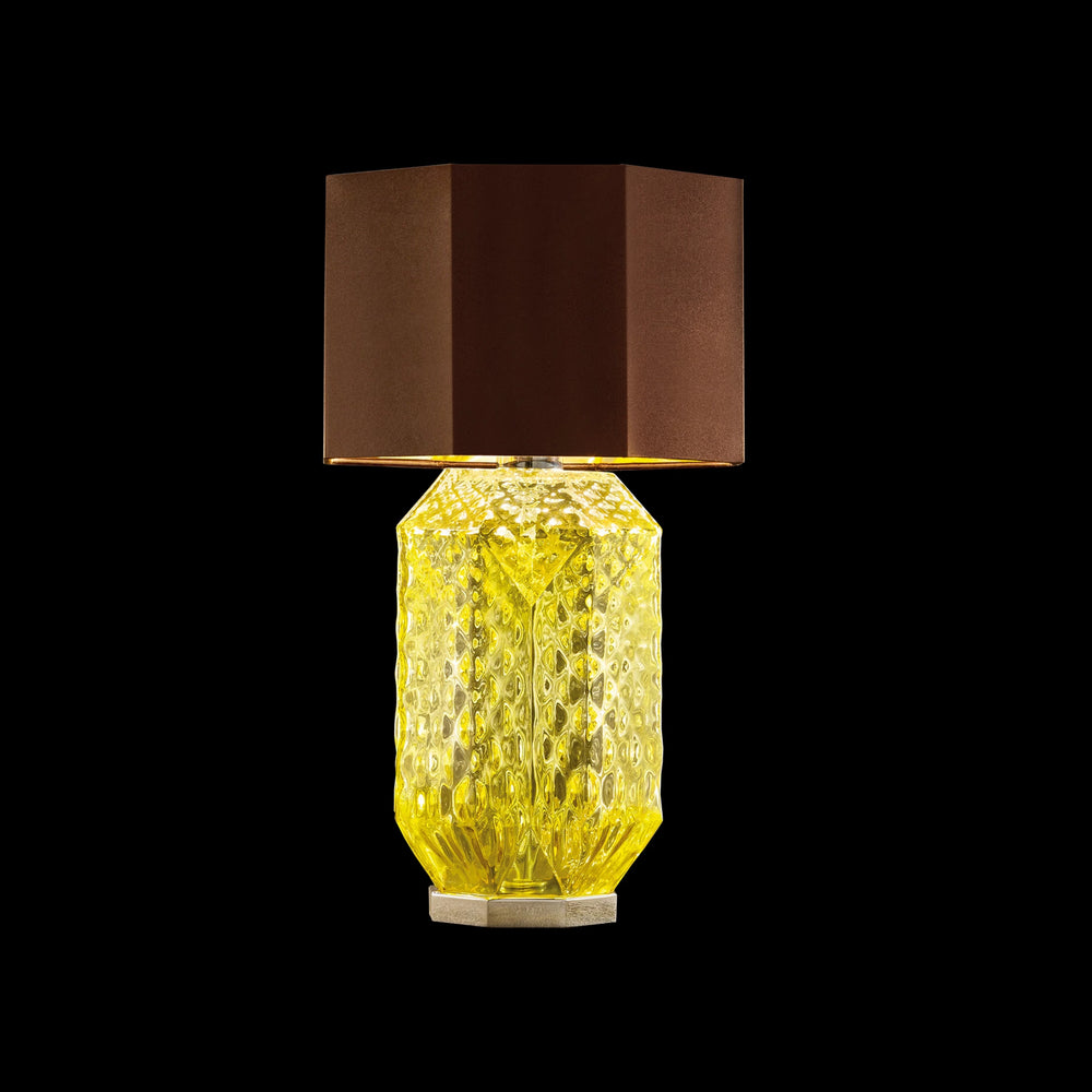 Modern Hand Blown Murano Glass Table Light in Two Colours with Lamp Shade